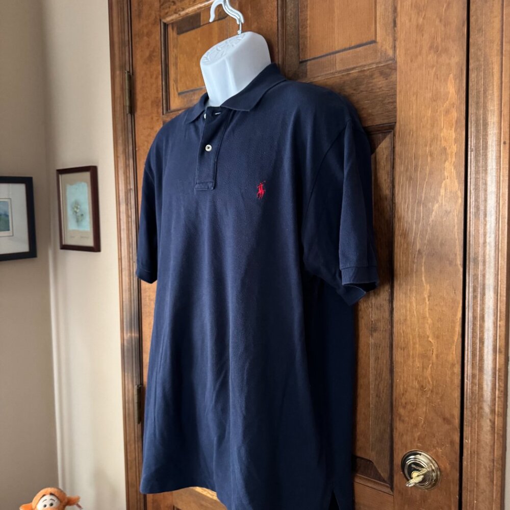 Polo by Ralph Lauren Navy Blue Polo Shirt X-Large - Picture 5 of 12